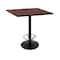 Holland Bar Stool Co 36" 214 Black Table 36" x 36" Square Top, Foot Ring 214-2236BW36SQFTRG - alternate 2